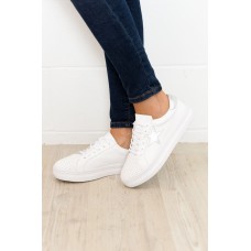 Pixie Star White Silver Leather Sneaker