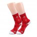 5 Pairs Of Socks Christmas Crew Theme Socks Sports Fitness Slimming Outdoor Sock Warm Breathable Socks